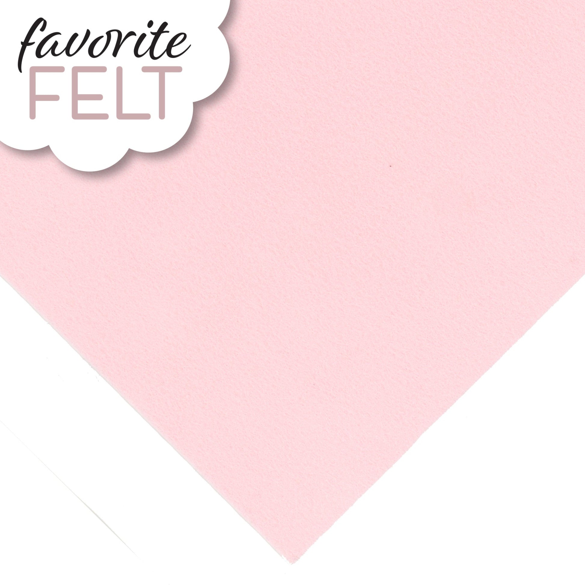 OESD Favourite Felt 8 x 12 inch polyester felt sheet in Pink for machine embroidery