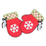 Pom Pom Mittens - Digital Download - craft pattern by V-Stitch Designs