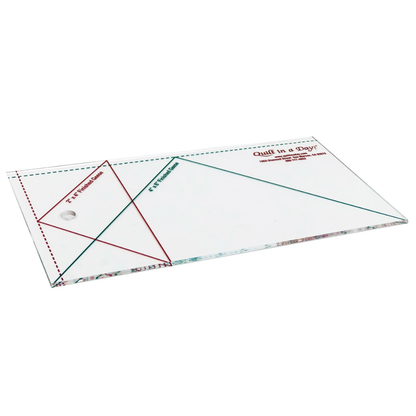 Quilt In A Day Flying Geese 4" x 8" Ruler - quilting ruler and template - detail view
