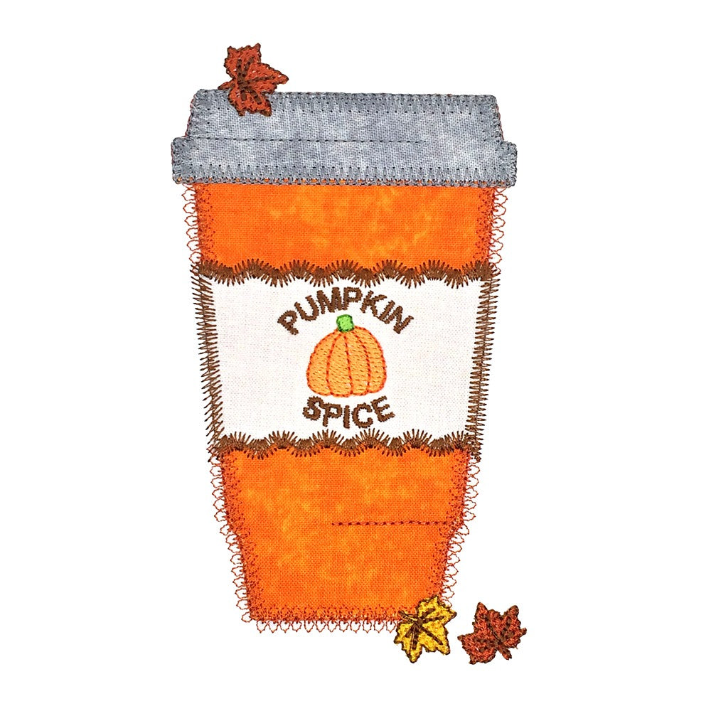 Pumpkin Spice To Go - Digital Download - craft pattern by V-Stitch Designs