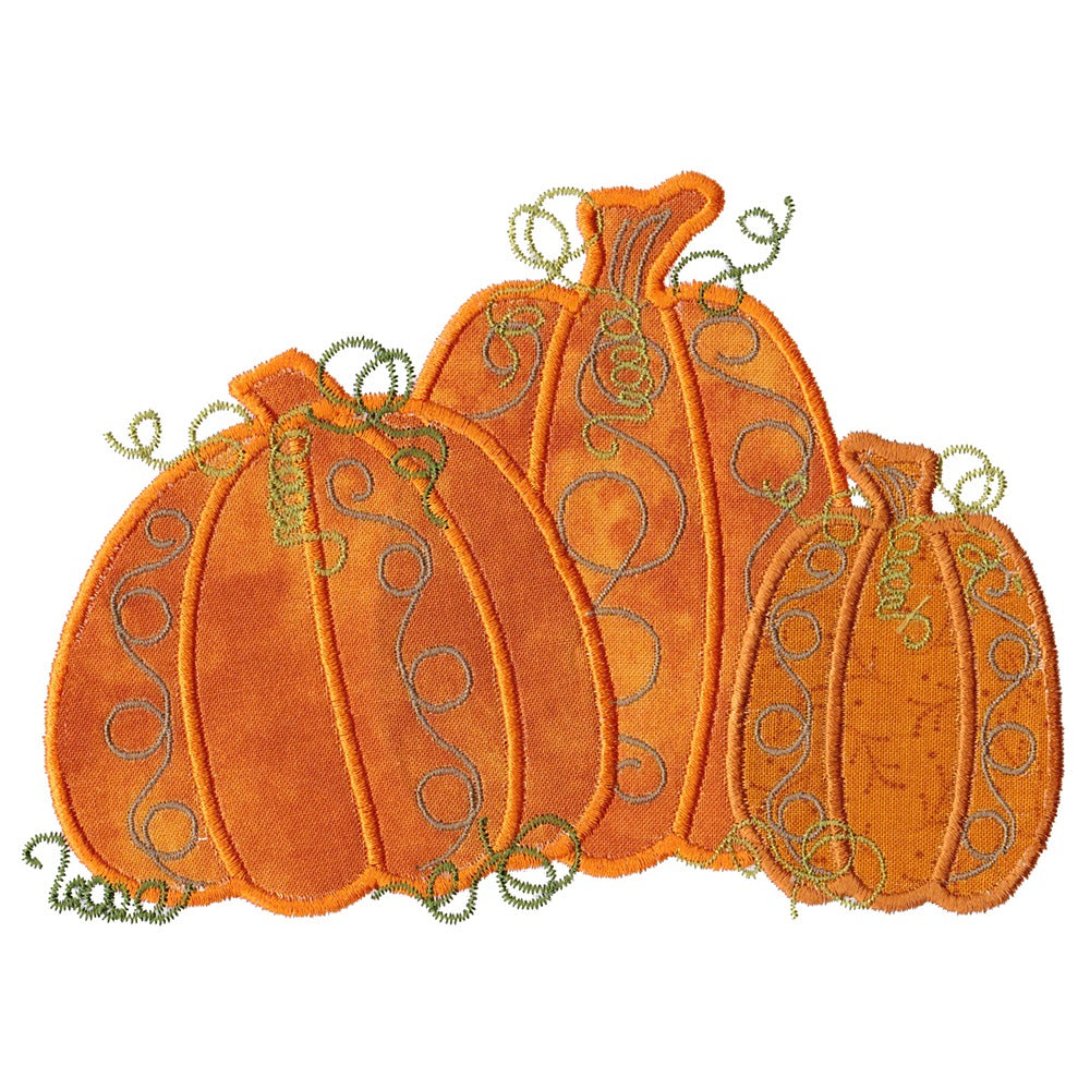 Pumpkin Triple Single 2 - Digital Download - craft pattern by V-Stitch Designs