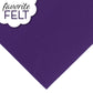 OESD Favourite Felt 8 x 12 inch polyester felt sheet in Purple for machine embroidery
