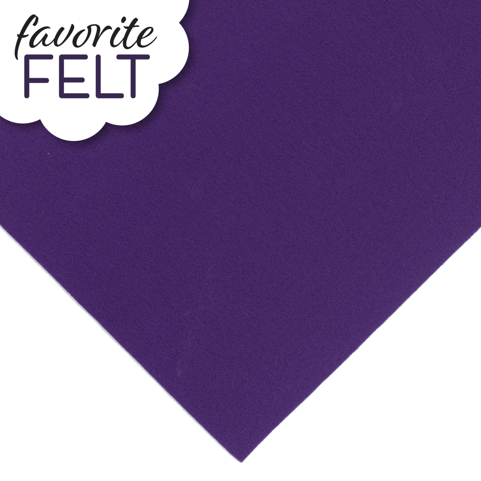 OESD Favourite Felt 8 x 12 inch polyester felt sheet in Purple for machine embroidery