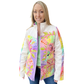 ByAnnie Quilting Elissa Bella Quilt Coat Arcs & Beauties Extension Pack - Front view of coat showing mirrored image of FFP blocks