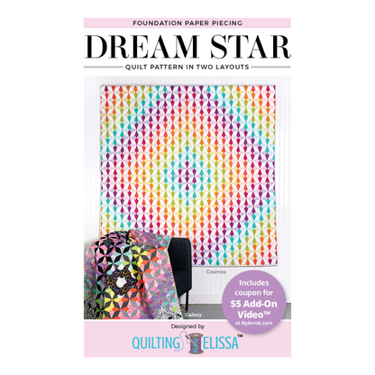 ByAnnie Dream Star Quilt pattern cover showing finished quilt in Cosmos layout