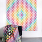 ByAnnie Dream Star Quilt - Dream Star Quilt Cosmos layout in light background colourway with soft, subtle tones