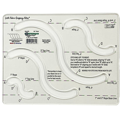 Quilter's Rule 1/8" Captured Foot Rope 1" to 4" Pack of 1