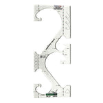 Quilter's Rule ⅛" 1"- 4" Hanging Heart Chain - quilting ruler and template