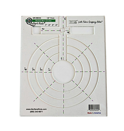 Quilter's Rule 3/16" Nested Mini Circles 1" to 4"