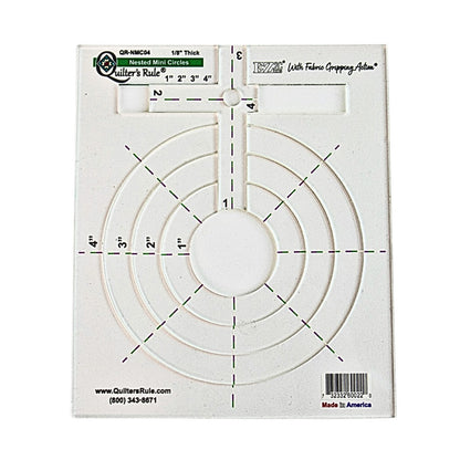 Quilter's Rule ⅛" Nested Mini Circles 1" to 4" Set of 4
