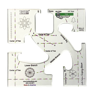 Quilter's Rule ⅛" Tree Template