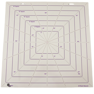 Quilter's Rule 8-Point Block Stencil 16" x 16"