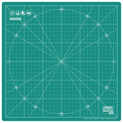 Olfa Rotating Cutting Mat 30cm - Two-Piece 360° Rotating Self-Healing Mat with Non-Slip Base
