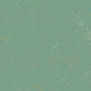 Moda Speckled Soft Metallic Aqua 70