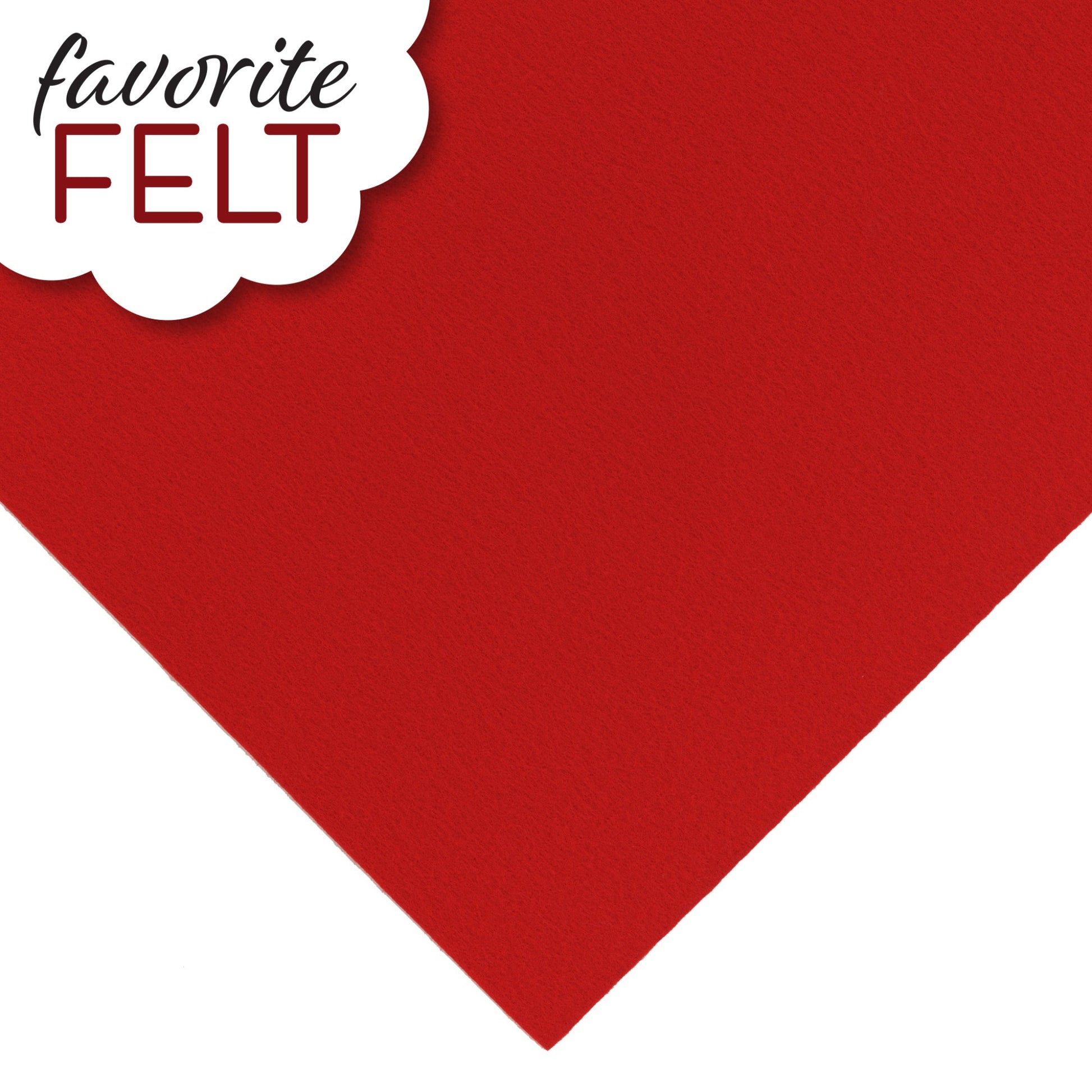 OESD Favourite Felt 8 x 12 inch polyester felt sheet in Red for machine embroidery