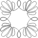 Quilting Creations Stencil 9" Shell Wreath