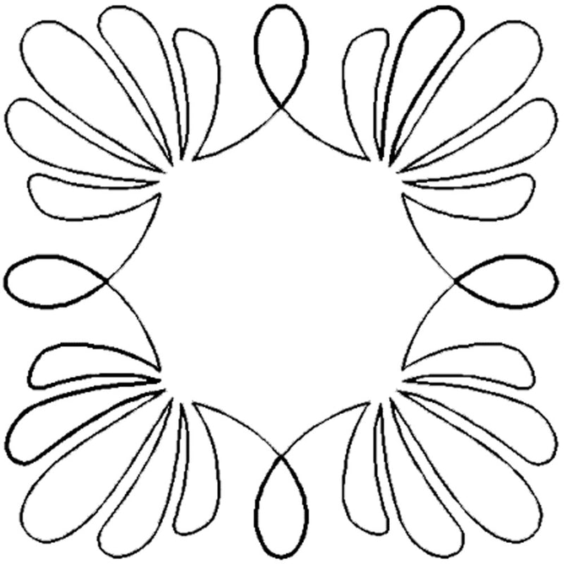 Quilting Creations Stencil 9" Shell Wreath