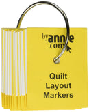 ByAnnie's Quilt Layout Markers 80 2" x 2" printed cards