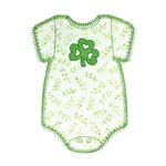 Shamrock Onesie - Digital Download - craft pattern by V-Stitch Designs