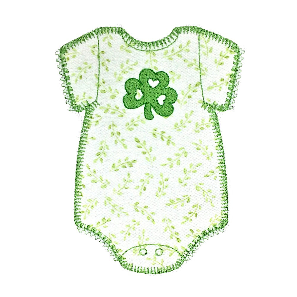 Shamrock Onesie - Digital Download - craft pattern by V-Stitch Designs