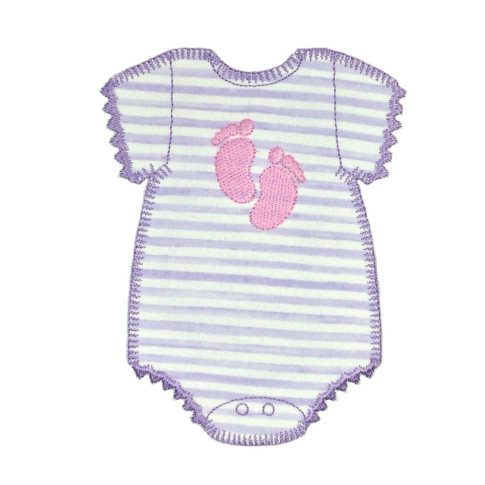 Small Feet Onesie - Digital Download - craft pattern by V-Stitch Designs