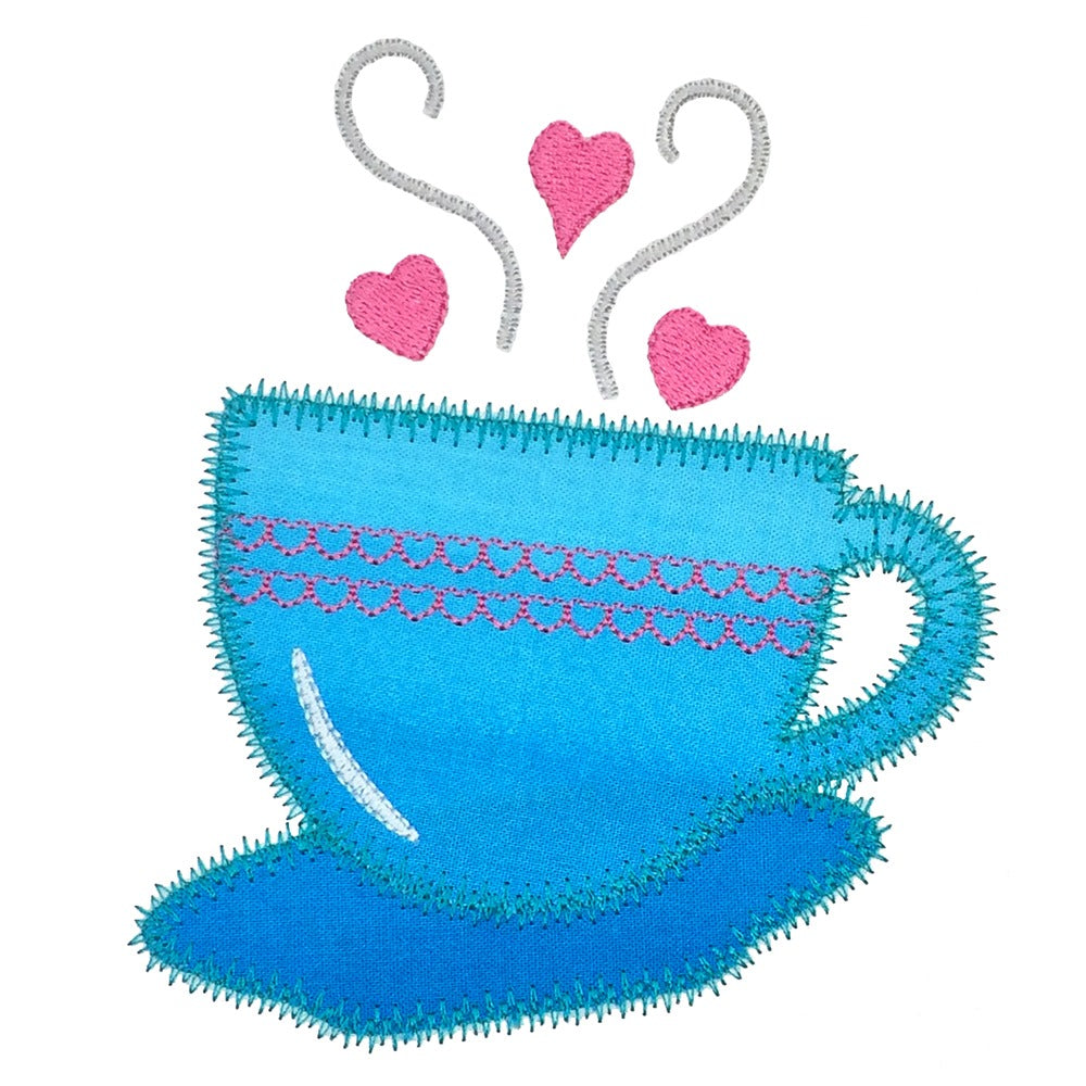 Coffee and Tea Medley set 2 -Digital Download - craft pattern by V-Stitch Designs - in use