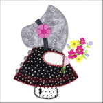 Sunbonnet Sue with Flowers - Digital Download - craft pattern by V-Stitch Designs