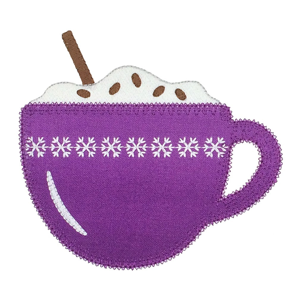 Coffee and Tea Medley set 2 -Digital Download - craft pattern by V-Stitch Designs - in use
