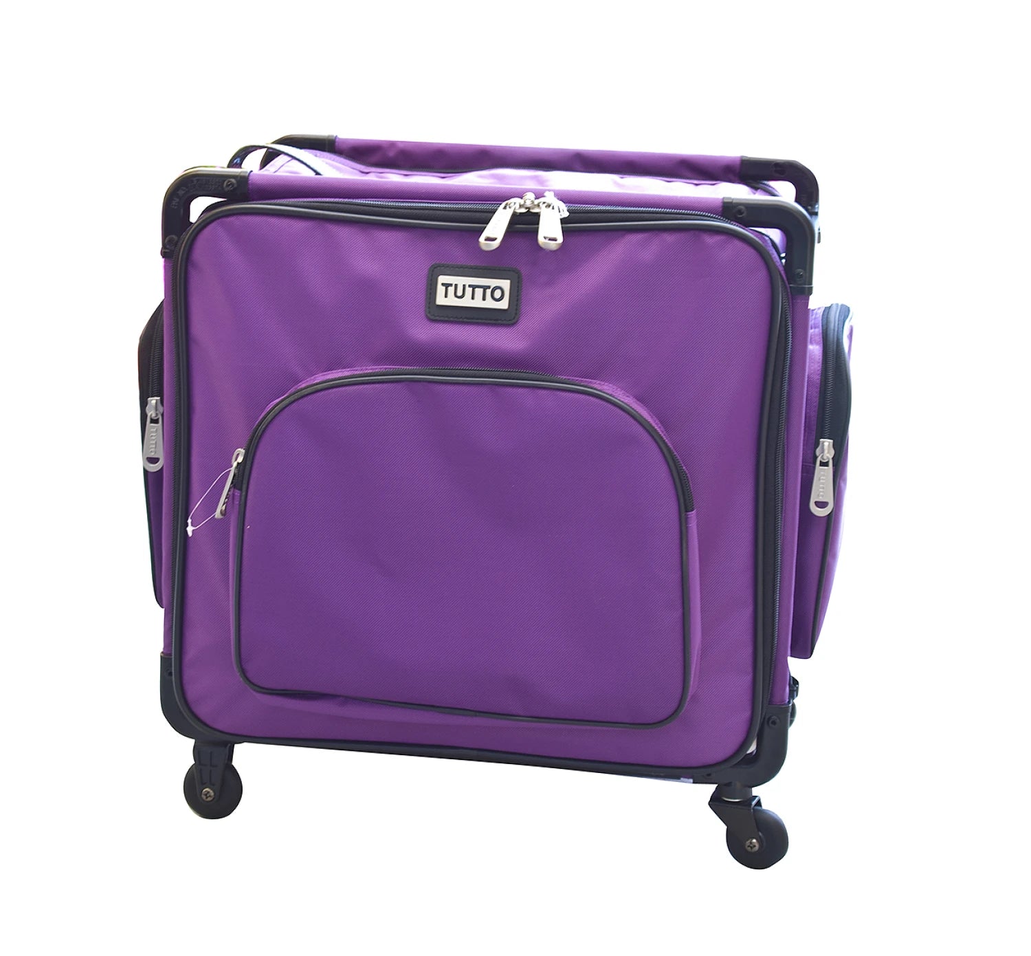  Tutto Overlocker Tote On Wheels 20" in Purple - ballistic nylon serger carry-on with wheels