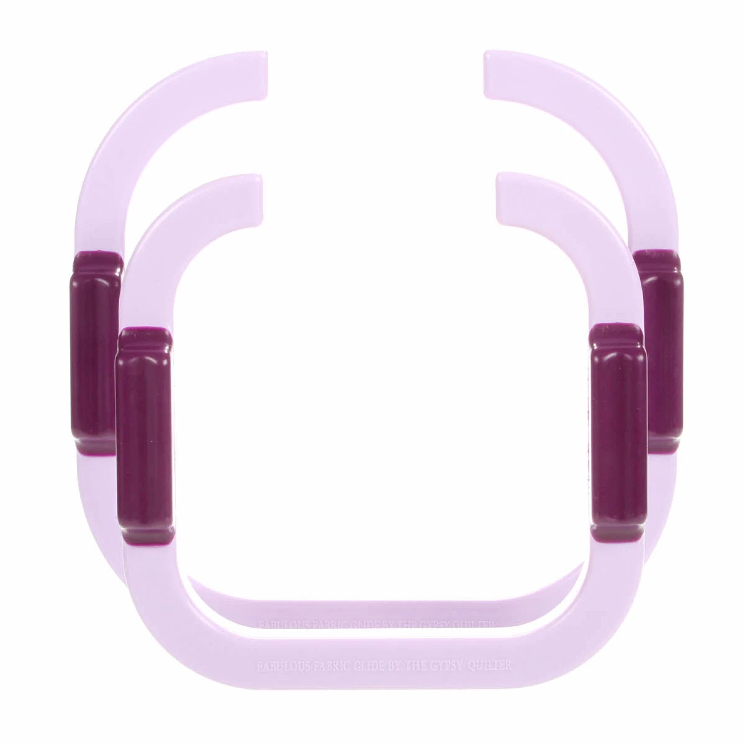 Gypsy Quilter Fabulous Fabric Glide set of 2 semi-hoops for free-motion quilting