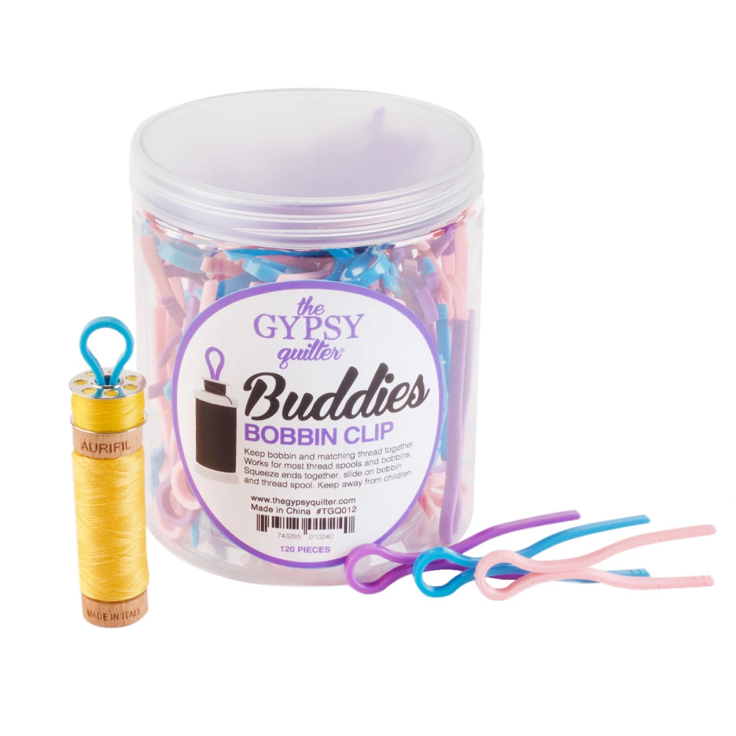 The Gypsy Quilter Bobbin Buddies - tub of 120 in assorted colours