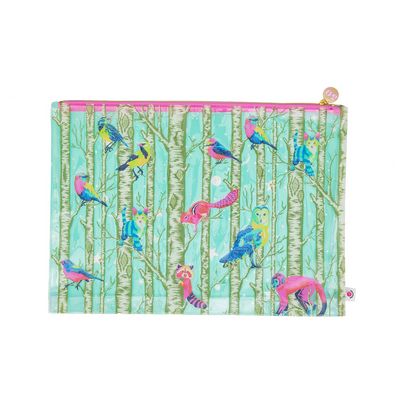 Tula Pink Hardware Collection Tula Pink Family Tree Large Project Bag - sewing and crafts storage bag