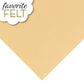 OESD Favourite Felt 8 x 12 inch polyester felt sheet in Tan for machine embroidery