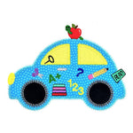 Teacher Cute Car - Digital Download - craft pattern by V-Stitch Designs