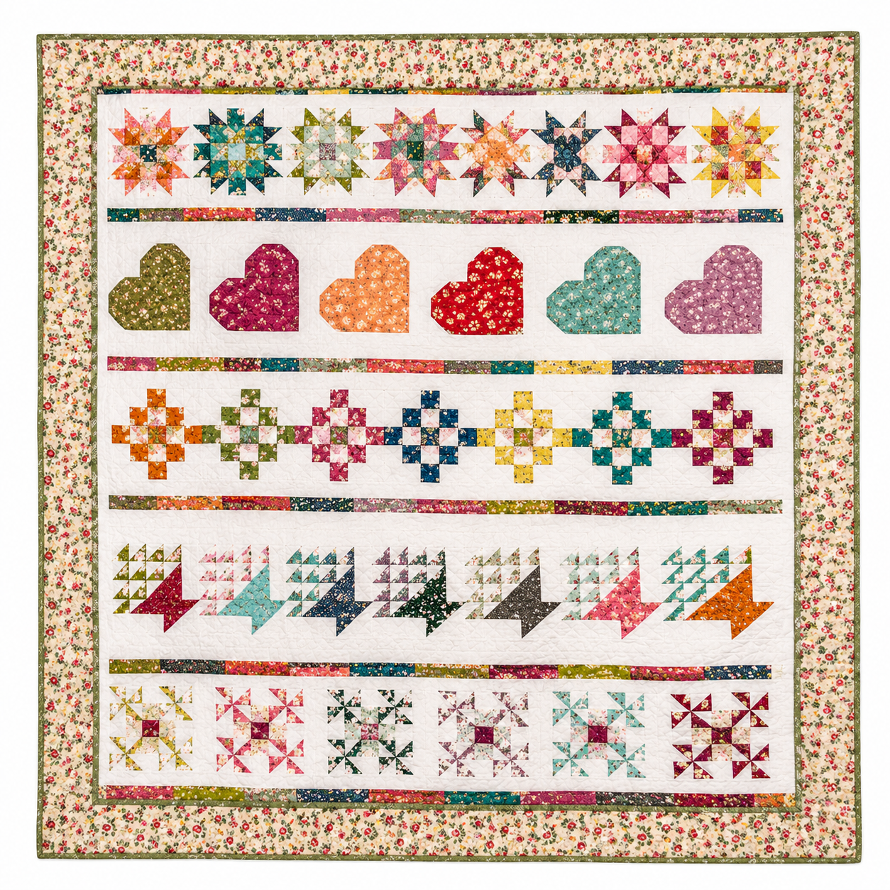 TenSisters Around the Block Quilt Book - quilting book by TenSisters Handicraft - detail view