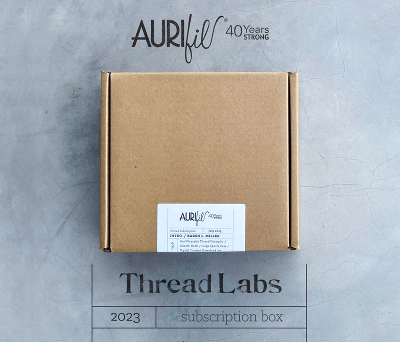 Aurifil Thread Labs 1.0 subscription box