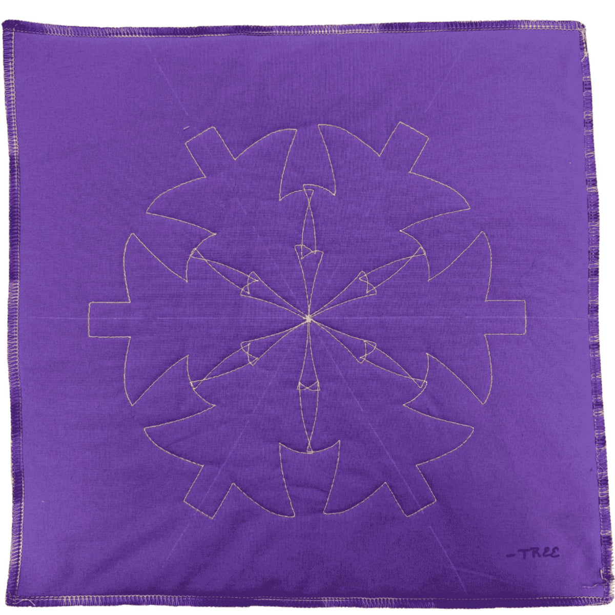 Quilter's Rule ⅛" Tree Template - quilting ruler and template - alternate angle