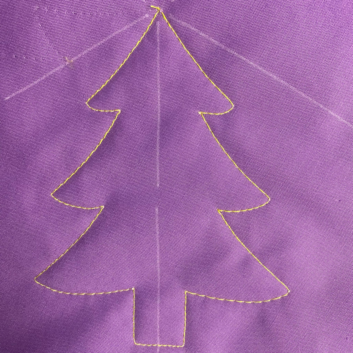 Quilter's Rule ⅛" Tree Template - quilting ruler and template - alternate angle