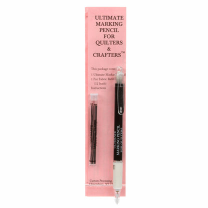 Ultimate Marking Pencil for quilters, 0.5mm black lead mechanical pencil with refills
