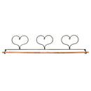 Ackfeld 22" Three Heart Wire Hanger