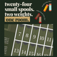 Aurifil Il Salotto 2026 Advent Calendar showing 24 numbered doors with Cotton 50wt and Cotton 12wt thread spools on a dark green background