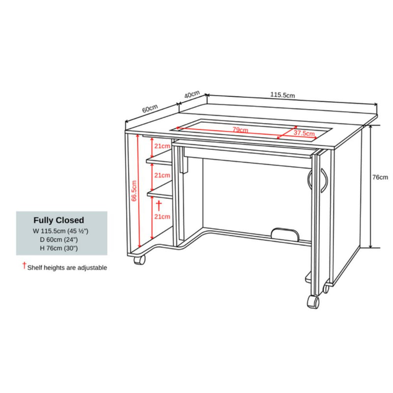 Horn 860 Modular Electric Lift Sewing Cabinet