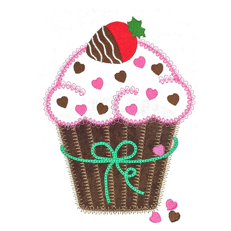 V-Stitch Designs Valentine Cupcake - Digital Download