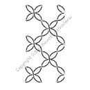 Quilting Creations Stencil 4" Weave