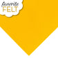 OESD Favourite Felt 8 x 12 inch polyester felt sheet in Yellow for machine embroidery