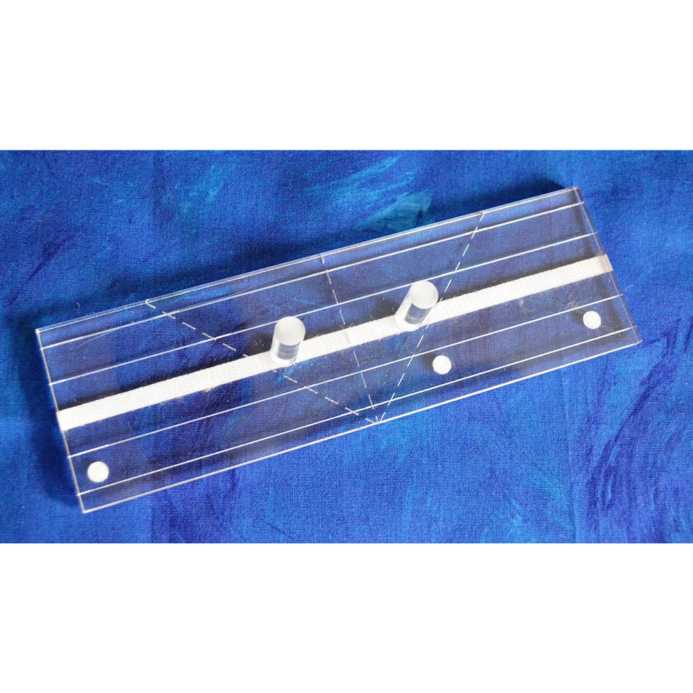 Accents in Design Fine Line Quilter's Straight Rulers with Velcro resistance strip and finger grips for ruler work quilting