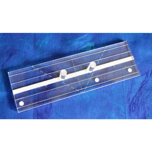 Accents in Design Fine Line Quilter's Straight Rulers with Velcro resistance strip and finger grips for ruler work quilting