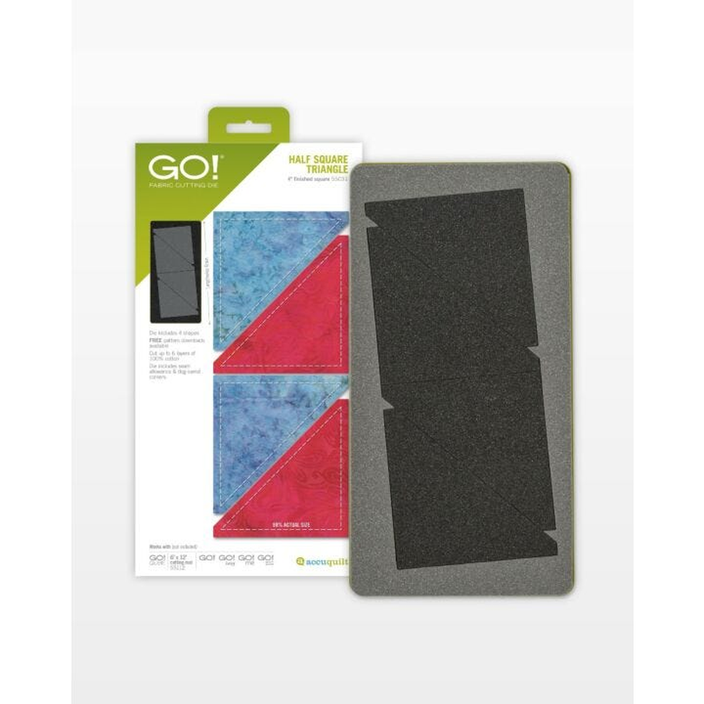 AccuQuilt GO! die (4" Finished Square) - die for fast precise multi-layer fabric cutting