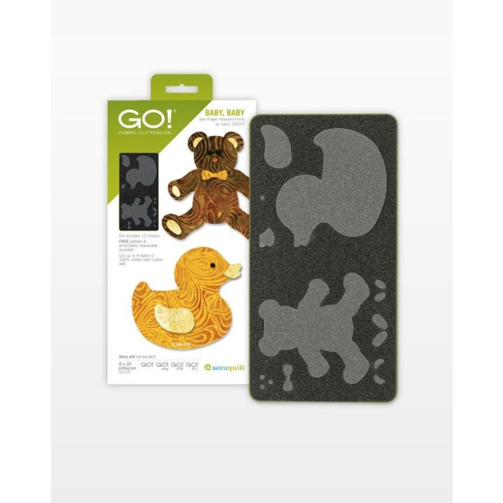 AccuQuilt GO! Baby Baby die for fast, precise multi-layer fabric cutting