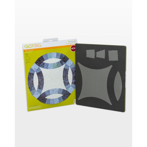AccuQuilt GO! Big Double Wedding Ring (12½" Finished) - die for fast precise multi-layer fabric cutting